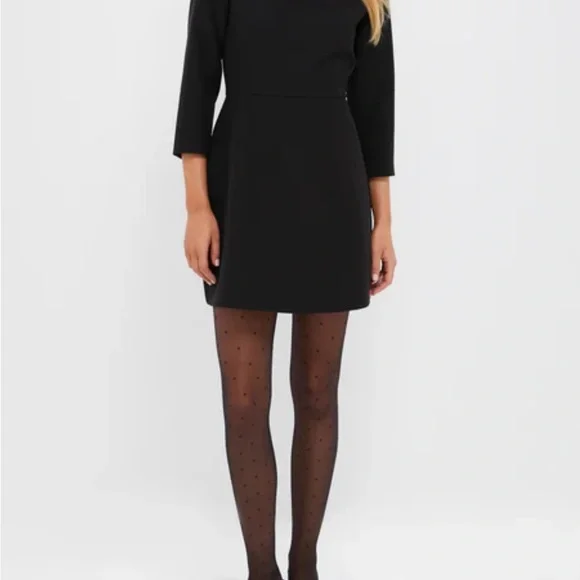 Tuckernuck Black Three-Quarter Sleeve Structured Mini Dress, NWOT - Picture 8 of 14